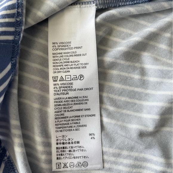 Blue Striped Women's Dress - Picture 10 of 10